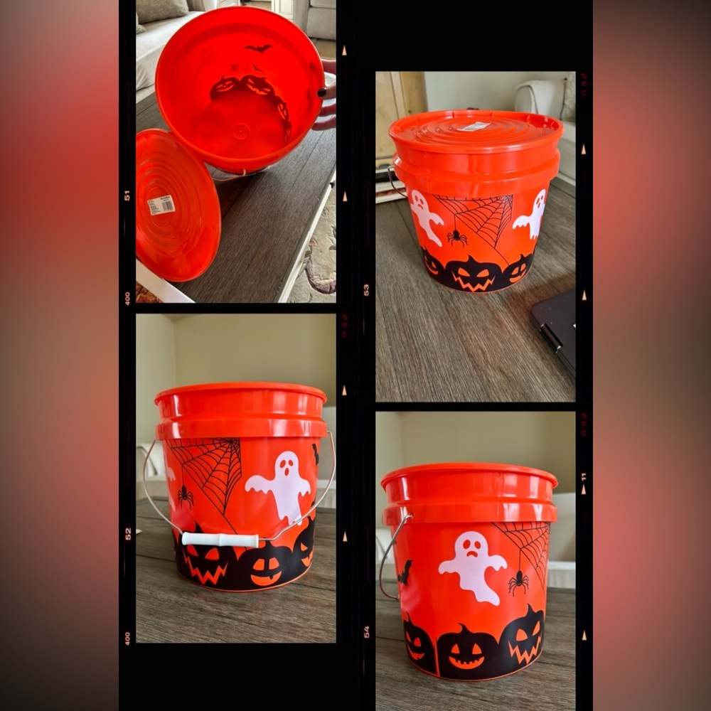 🚨🆕Halloween Home Depot Bucket~ Halloween Designs~Home Decor~Kids